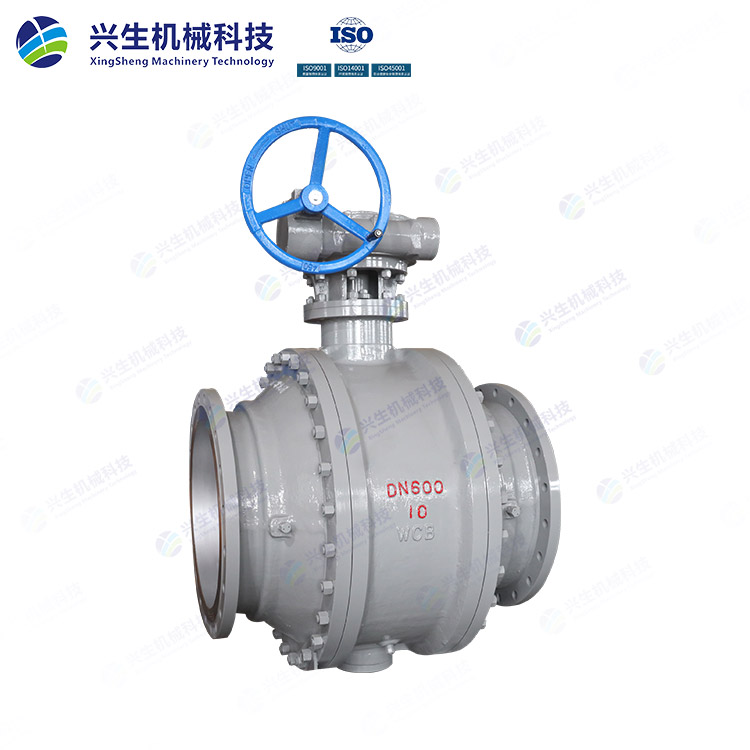 蝸輪固定式法蘭球閥