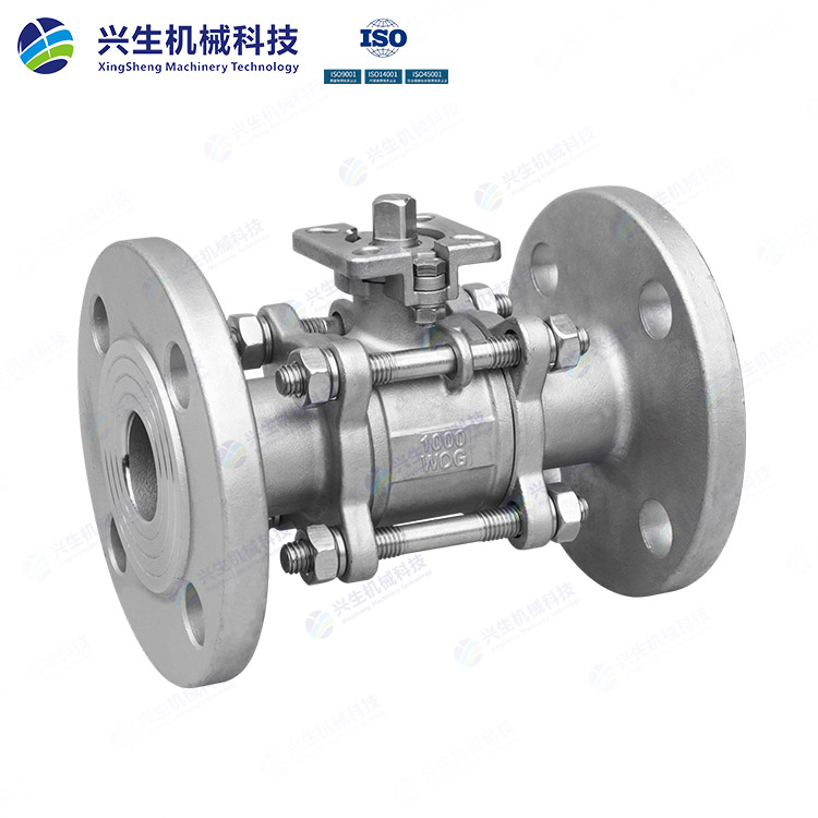 三片式高平臺法蘭球閥