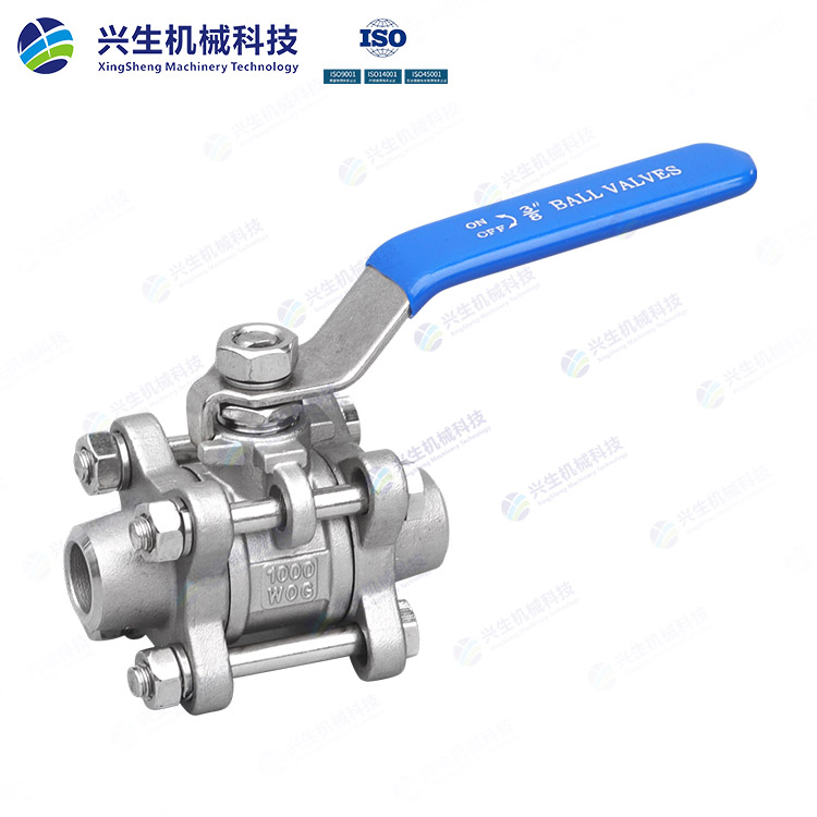 三片式對焊球閥