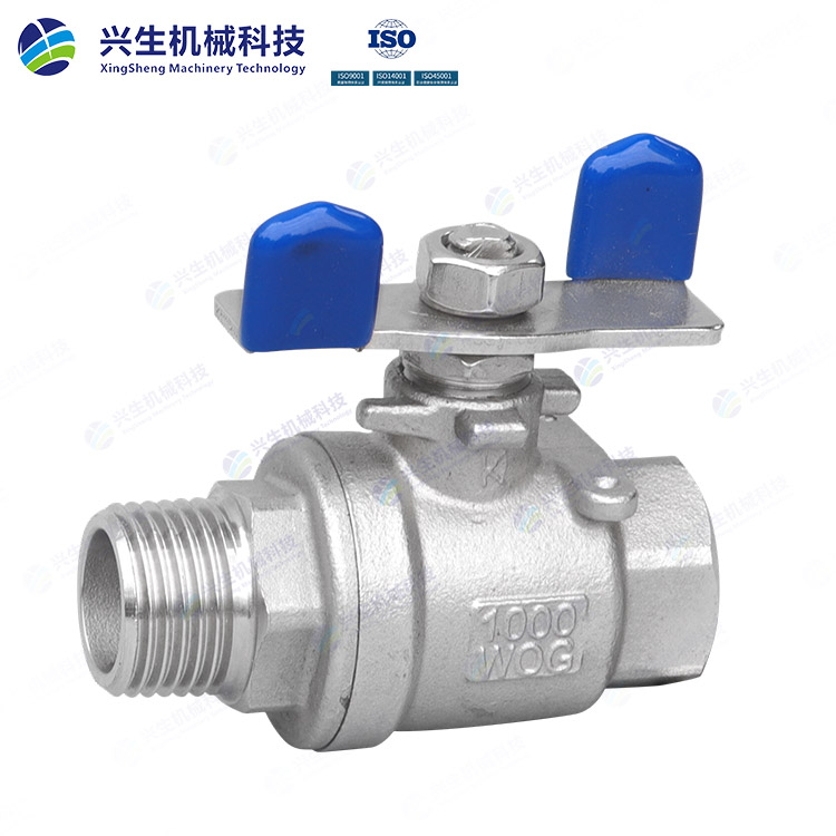 蝶型內外絲球閥